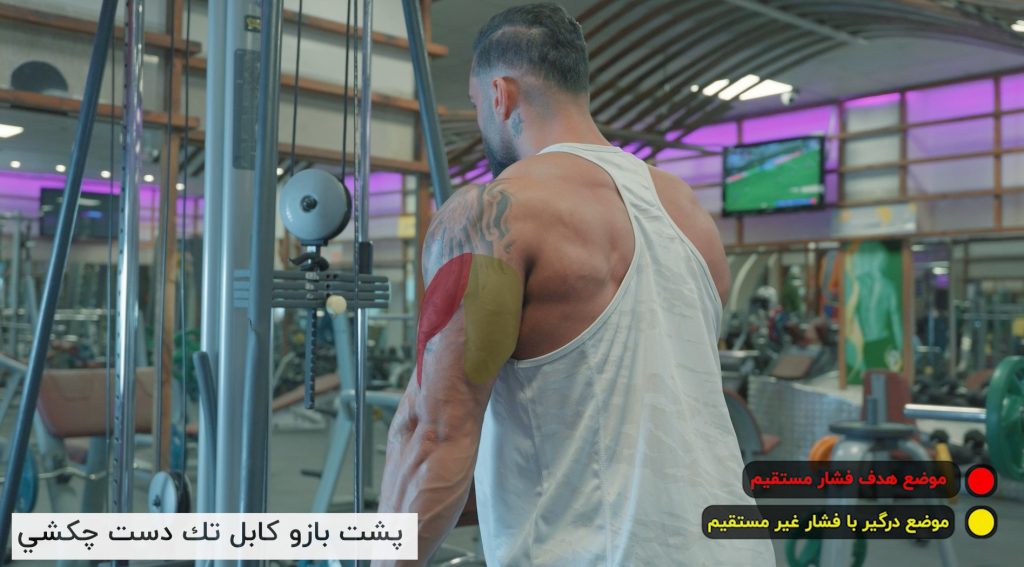 پشت بازو کابل تک دست چکشی