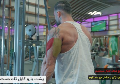 پشت بازو کابل تک دست چکشی